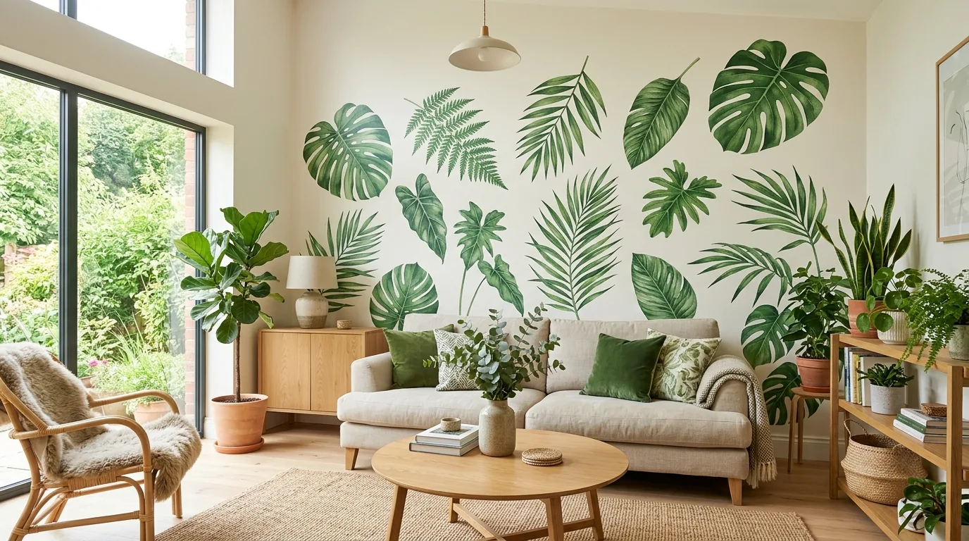 Use stickers to frame mirrors or art